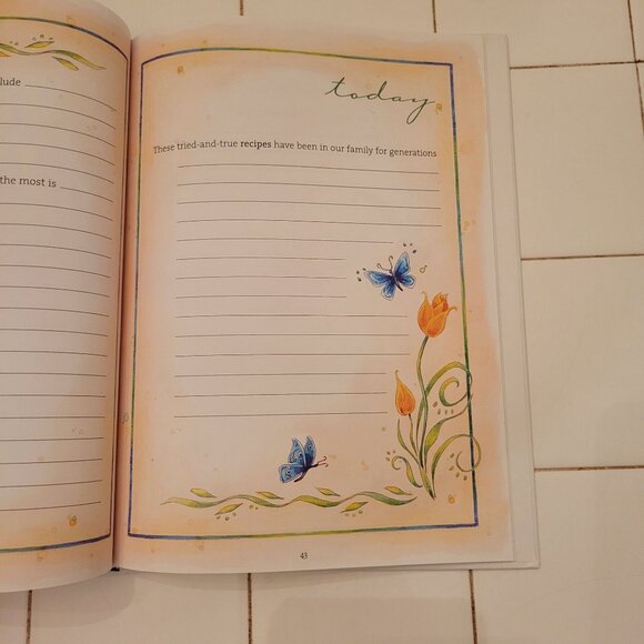 Grandmas Keepsake Journal A Book Of Memories Hopes For My Grandchild Baby Memory - Picture 9 of 12